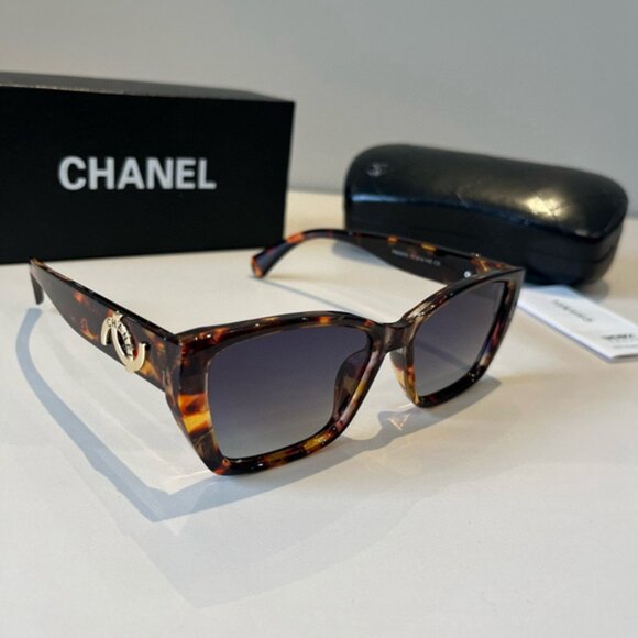 CHANEL Women’s Brown Square Sunglasses - Picture 1 of 7